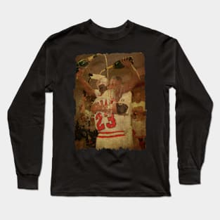 Scottie Pippen and Michael Jordan The Champion Vintage Long Sleeve T-Shirt